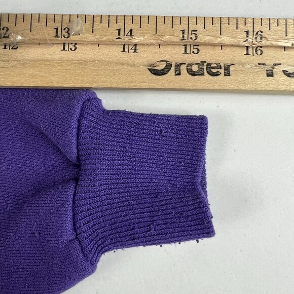 VTG 90s/80s Nature Sweatshirt Toddlers 6 Purple Faded Wolf Pack Crewneck - Picture 10 of 15